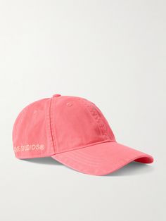 Acne Studios' 'Carliy' baseball cap is made from pink cotton-twill. In keeping with the pared-back aesthetic the label is known for, it's minimally detailed with the brand's moniker at the side. Pink Six-panel Cotton Baseball Cap, Pink Six-panel Cotton Hat, Pink Cotton Six-panel Hat, Pink Cotton Hat With Embroidered Logo, Pink Cotton Hat For Streetwear, Pink Cotton Snapback Baseball Cap, Pink Snapback Baseball Cap In Cotton, Tom Ford Bag, Acne Shop