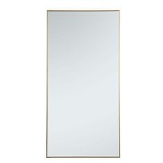 a white and gold framed mirror on a wall with an empty space in the middle