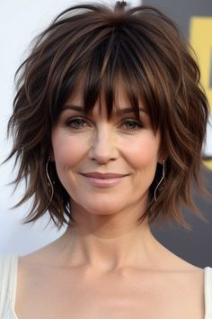 27  Shag Hairstyles Over 40 Shaggy Haircuts 2 Short Length Shag Haircuts, Shaggy Haircut, Haircuts For Medium Length Hair, Short Shag Haircuts, Shaggy Short Hair, Short Shag Hairstyles, Layered Haircuts For Medium Hair, Shaggy Haircuts, Shaggy Hair