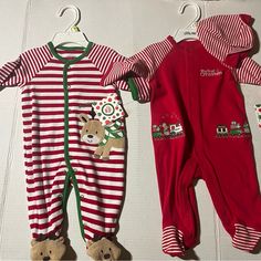 Little Me "My First Christmas" Baby 3 Months Unisex One Piece Sleeper Outfit Sleeper Outfit, Baby 3 Months, Christmas Baby Onesie, First Christmas Baby, Christmas Onesie, My First Christmas, Footie Pajama, Floral Pajamas, Bags Leather Handbags