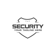 security shield logo with the words your tagline here