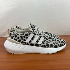 Adidas Leopard Print Swift Run 22 New Without Box Women’s Size 6.5 Please Review All Pictures For Any Defects, Blemishes Or Wear Item Shown In Pictures Is What You Are Purchasing No Rips, Tears Or Odors. All Reasonable Offers Considered Smoke Free Environment Even Though Most Of Our Shoes Are Sold As “New” There Is A Chance That They May Have Been Previously Tried On In Store With Dust And/Or Dirt On The Soles And Insoles There Are Also Times Where We Will Not Say “New” As We Cannot Determine If Adidas Leopard, White Adidas, Adidas Women, Leopard Print, Swift, Athletic Shoes, In Store, Size 6, Adidas