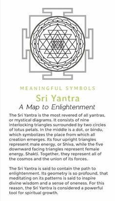 Tantra Tattoo Symbols, Shri Yantra Tattoo, Sacred Geometry Art Spiritual, Tantric Symbols, Alchemy Symbols Sacred Geometry, Shree Yantra