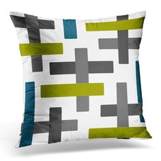 a pillow with an abstract design on it