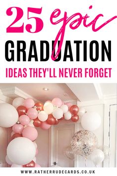 Creative graduation party ideas for your high school graduation or college grad party, unique decor, food and themes ideas Brunch Themed Graduation Party, Graduation Brunch Ideas Decor, Breakfast Grad Party, Senior Graduation Breakfast, Theme Party Ideas For College Students, Creative Graduation Party Ideas, Unique Graduation Party Ideas, College Grad Party