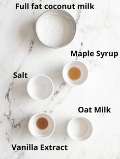 the ingredients to make maple syrup on a marble counter top with text overlay that reads, how to make maple syrup