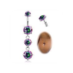 PRICES MAY VARY. Fashion Dangle Belly Button Ring：Each Order Include One Belly Button Ring with Cubic Zirconia.Dangle and Shiny Design,More Personalized. Make You the Focus of the Crowd. Material：These Dangle Belly Button Rings are Made of G23 Pure Titanium,Hypoallergenic,Nickel free,Lead free,Will Not Rust.Protect Your Sensitive Skin.Ensures a Secure Fit That Stays in Place All Day Long.Gauge Size:14G（1.6mm）,Bar Length: 10mm(3/8 Inch); Normal Size for Most People. Convenient to Wear：0ur Navel R Gift Dangle Belly Rings Internally Threaded, Titanium Belly Ring, Nickel-free Silver Dangle Belly Rings, Belly Button Rings Tummytoys® At The Belly Ring Shop, Nickel-free Dangle Belly Rings As Gift, Dangle Belly Button Piercing Tummytoys® At The Belly Ring Shop, Belly Piercing Jewelry, Body Jewelry Piercing, Belly Piercing