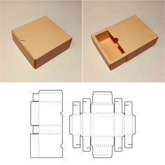 an open cardboard box with the lid cut out and ready to be used for packaging