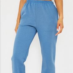 Details: - Pastel Tones Loose Comfy Fit Sweatpants - Dusty Blue Material With A Cuffed Hem Design Joggers - Original Price $25.00 Sizing: Womens Us 6; Size Small Condition: Brand New, Tags Attached. Blue Solid Color Cotton Bottoms, Blue High Waist Trendy Sweatpants, Casual High Waist Blue Sweatpants, Blue Cotton Solid Color Pants, Casual High-waist Blue Sweatpants, Solid Blue Cotton Pants, Blue Solid Color Cotton Pants, Blue Relaxed Fit Sweatpants For Spring, Trendy Blue Sweatpants With Elastic Waistband