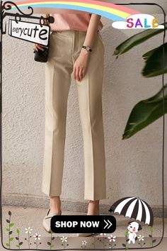 Solid Pocket Tailored Pants for Women Women Pants, Tailored Pants, Cold Weather, Pants For Women, Shop Now, For Women, Pants, Women Trousers, Trousers