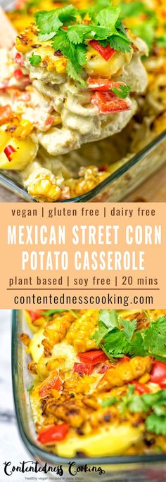 mexican street corn potato casserole is an easy and delicious side dish