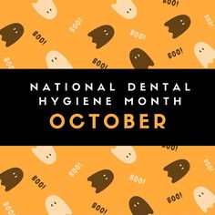 It's almost National Dental Hygiene month! #dentistry #hygienenation Happy Dental Hygiene Month, National Hygiene Month, National Dental Hygiene Month, Dental Hygiene Month October, National Orthodontic Health Month, Dental Holidays, Dental Hygiene Month, Dentist Quotes