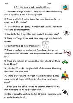 worksheet for children to learn how to solve the problem