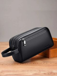 High-End Men's Clutch Bag With Multiple Pockets, Business Casual Handbag With Large Capacity, Handheld Bag For Men Black Friday Fathers Day Gifts Summer Dad FreshmanFor Books Back To School Multi-Functional Dorm University | SHEIN USA Men Clutch Bag, Mens Satchel, Man Clutch, Mens Toiletry Bag, Storage Bags Organization, Travel Storage Bag, Side Bags, Mens Leather Bag, Mobile Phone Bag