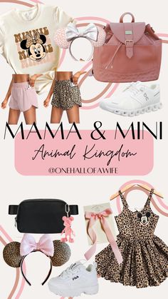 Mama And Mini Disney Outfits, Disney Mom And Me Outfits, Disneyworld Animal Kingdom Outfits, Magic Kingdom Mom Outfit, Disney Mama Outfits, Family Magic Kingdom Outfits, Mommy Daughter Disney Outfits, Disney Animal Kingdom Outfit Ideas, Animal Kingdom Disney Outfit