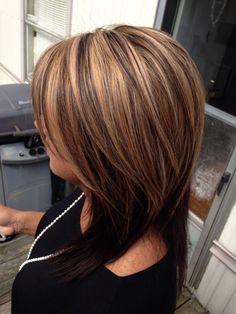 Caramel & level 4 brown color Lazy Man, Rambut Brunette, Brown Hair With Blonde Highlights, Hair Color Light Brown, Haircuts Short