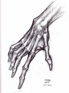 a drawing of a hand holding something in it's palm