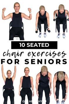 the top 10 seated chair exercises for seniors to do in less than ten minutes or more