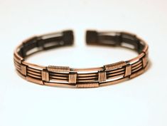 Looking for glorious mens bracelet? You've found the perfect item for this! This mens copper bracelet is a great gift for men. Entirely handmade and created from copper wire strands this bracelet is the perfect gift for him and for every occasion. The stunning mens cuff bracelet it bring you good luck and I hope you enjoy it for years to come. You will feel beautiful, amazing and perfect. Because these are the most often used adjectives from thousands of happy customers. The copper cuff bracelet Mens Copper Bracelet, Mens Cuff Bracelets, Copper Wire Jewelry, Wire Bracelets, Earthy Jewelry, Mens Cuff, Fairy Tree, Copper Cuff Bracelet, Mens Bracelet Silver