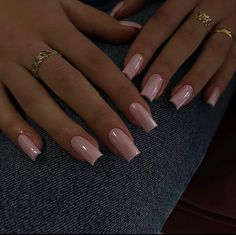 Work Nails, Classy Acrylic Nails, Long Square Acrylic Nails, Square Acrylic Nails, Fire Nails, Chic Nails, Chrome Nails