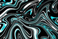 an abstract black and white background with blue swirls in the center, as if it were liquid paint