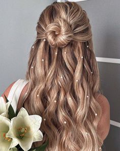 Frizura Za Vjencanje, Frizura Za Maturu, Hoco Accessories, Wedding Hairstyles Braid, Half Ponytail, Elegant Wedding Hair, Wedding Hairstyles Half Up Half Down