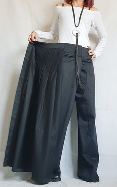 Asymmetric Pants, Wholesale Clothing Vendors, Long Linen Skirt, Gothic Pants, Harem Trousers, Pants Short, Pants Baggy, Harem Pants Women, Black Pants Casual