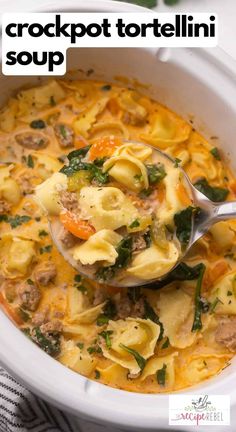 a white bowl filled with pasta and meat soup