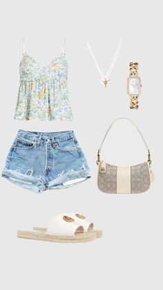 Beachy Outfit, Top Summer Outfits, Beachy Outfits, Vacay Outfits, Outfit Inspo Summer, Everyday Fashion Outfits, Cute Lazy Outfits, Cute Preppy Outfits, Trendy Summer Outfits