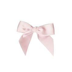 a pink bow on a white background