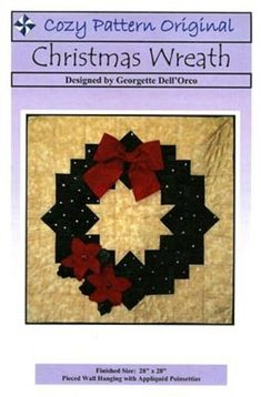 the pattern for this christmas wreath is very easy to make