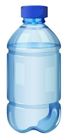 a large blue water bottle with a cap on it's top is shown in front of a white background