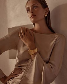 Amber Sceats Jewelry The Freddie Bracelet is the showstopper you can't live without. This sleek curved silhouette is bold in design. Featuring an organic-shaped cuff finished in polished 24K gold plating. Handcrafted in Italy. Gold Open Cuff Elegant Jewelry, Elegant Gold Open Cuff Jewelry, Elegant Gold Open Cuff Bracelet, Chic Gold Cuff Bracelet With Polished Finish, Yellow Gold Open Cuff Bangle For Formal Occasions, Chic Gold Open Cuff Bangle, Formal Yellow Gold Open Cuff Bangle, Chic Gold-tone Cuff Bangle Bracelet, Chic Gold Oyster Cuff Bracelet