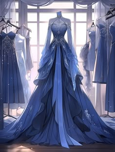 Ball Dresses Drawings, Dreamy Ball Gowns, Ball Gown Dresses Elegant Princess, Villainess Dress, Villian Dress, Fantasy Dress Drawing, Fantasy Dress Design, Royalty Outfits