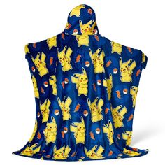 Get ready to power up with the Pokémon "Lightning League" Hooded 3D Sculpted Hood Silk Touch Throw! This electrifying throw is a dream come true for any Pokémon Trainer, featuring a bold pattern of Pikachu, lightning bolts, and Pokéballs. Pikachu Lightning, Lightning Bolts, Silk Touch, Bathtub Accessories, A Dream Come True, Warm Hug, Off Black, Dream Come True, North West