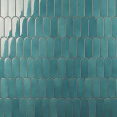 Parry Turquoise 3x8 Glossy Ceramic Tile | Tilebar.com Teal Tile Bathroom, Teal Shower Tile, Fishscale Tile, Blue Tile Bathroom, Teal Tiles, Teal Tile, Cleaning Ceramic Tiles, Turquoise Tile, Teal Kitchen