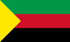 the flag of the country of swaziland is shown in red, green and yellow