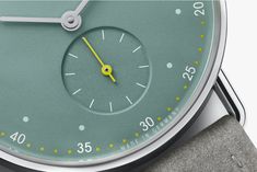 Metro 33 sage — NOMOS Glashütte Copper Roof, House Built, Glass Domes, Stainless Steel Case, Sage Green, Minimalist Design, Stainless Steel, Green, Design