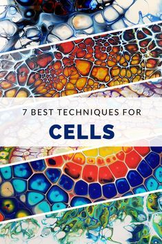 the words 7 best techniques for cells in blue, orange and yellow colors with an image of