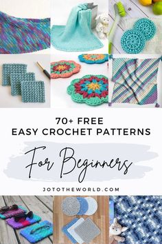 crochet patterns for beginners with text overlay