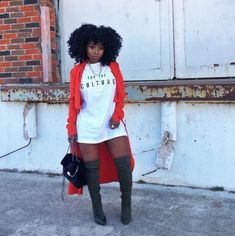 Plus Size Street Style, Chique Outfit, Ootd Women, Looks Black, Black Women Fashion, Curvy Girl Fashion, Fall Fashion Outfits, Style Outfits, Outfit Idea