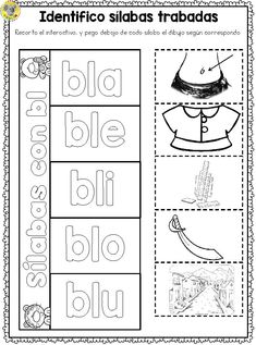 spanish worksheet with pictures and words for children to learn in their own language