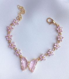 Pretty Jewellery Aesthetic, Cute Pink Jewelry, Pink Jewelry Aesthetic, Pink Aesthetic Jewelry, Pink Jewellery, قلادات متدلية, Pretty Jewelry Necklaces, Princess Jewelry, Wrist Jewelry