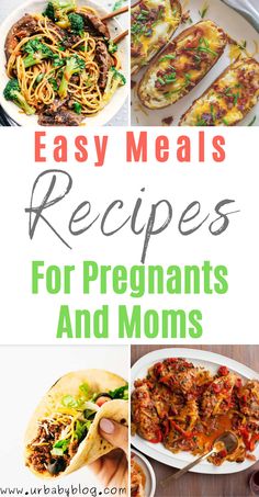 easy meals for pregnant moms