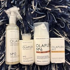 What You Get Price Is Firm Qty-1 Olaplex #0 Intensive Bond Treatment 5.2 Fl Oz Qty-1 Olaplex #3 Hair Perfector 3.3 Fl Oz Qty-1 Olaplex #6 Bond Smoother 3.3 Fl Oz Qty-1 Olaplex #7 Bonding Oil 1.0 Fl Oz Seals And Qr Code Intact Authentic Olaplex Set, Olaplex 3, Bonding Oil, Qr Code, Seals, Womens Hairstyles, Coding, Cream, Hair