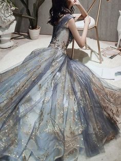 Gaun Koktail, Formal Occasion Dress, Fantasy Dresses, Pretty Prom Dresses, Fairytale Dress, Fantasy Dress, Cheongsam, Fancy Dresses