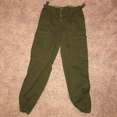 - Fashion Nova “Ruff It Up Pants” - Olive Joggers With Pockets On The Legs And Sides - Never Worn - Xs/Size 0 (You Can Look Up Fashion Nova’s Size Guide To Get Better Measurements) - I Love These Pants So Much They’re So Cute, But I’ve Only Tried Them On And Thought They Looked So Awkward On My Body Type Because I Am Very Short And Don’t Have A Flattering Body For It. It’s So Cute Though! Fashion Nova Pants, Get Better, Track Pants, Body Types, Fashion Nova, Size Guide, Pant Jumpsuit, So Cute, Pants For Women