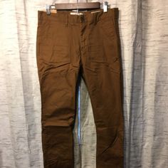 Wrinkled From Storage But Otherwise Brand New, Never Worn. H&m Cotton Workwear Pants, H&m Casual Pants For Fall, Casual H&m Pants For Fall, Brown Cotton Chinos For Spring, Spring Brown Cotton Chinos, Brown Spring Chinos, Brown Casual Bottoms From H&m, H&m Brown Casual Bottoms, H&m Brown Bottoms For Spring