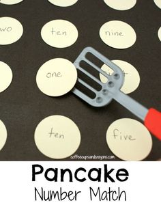 a pancake number match with a spatula