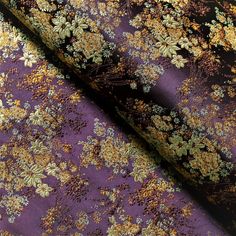 Dark Plum Gold Small Floral Brocade Fabric Jacquard Fabric - Etsy Special Event Dresses, Tiny Prints, Style Japonais, Gold Satin, Brocade Fabric, Hand Crafted Gifts, Gorgeous Fabrics, Jacquard Fabric, Cheongsam